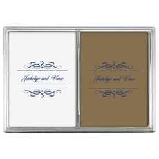 Royal Flourish Framed Names Double Deck Playing Cards