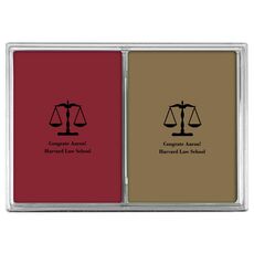 Scales of Justice Double Deck Playing Cards