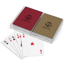 Scales of Justice Double Deck Playing Cards