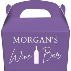 Wine Bar Gable Favor Boxes