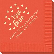 Confetti Hearts True Love Napkins