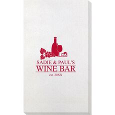 Time to Wine Down Bamboo Luxe Guest Towels
