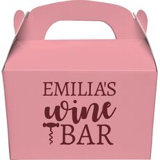 Corkscrew Wine Bar Gable Favor Boxes