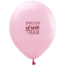 Corkscrew Wine Bar Latex Balloons