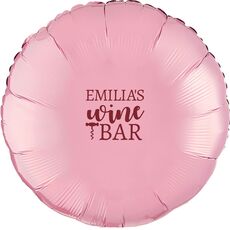 Corkscrew Wine Bar Mylar Balloons