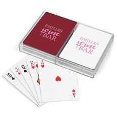 Corkscrew Wine Bar Double Deck Playing Cards