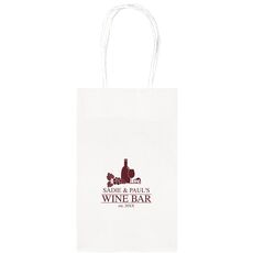 Time to Wine Down Medium Twisted Handled Bags
