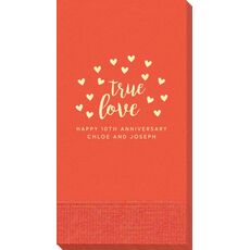 Confetti Hearts True Love Guest Towels