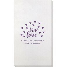 Confetti Hearts True Love Bamboo Luxe Guest Towels