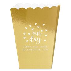 Confetti Hearts Our Day Mini Popcorn Boxes