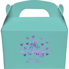 Confetti Hearts Oh Baby Gable Favor Boxes