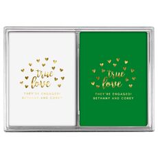 Confetti Hearts True Love Double Deck Playing Cards