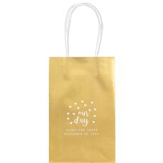 Confetti Hearts Our Day Medium Twisted Handled Bags