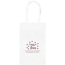 Confetti Hearts Our Love Medium Twisted Handled Bags