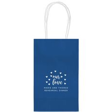 Confetti Hearts Our Love Medium Twisted Handled Bags