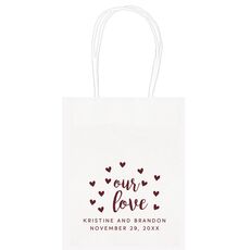 Confetti Hearts Our Love Mini Twisted Handled Bags