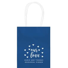 Confetti Hearts Our Love Mini Twisted Handled Bags