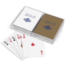 Simply Ornate Scroll Double Deck Playing Cards