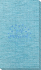 Confetti Hearts Just Married Bamboo Luxe Guest Towels