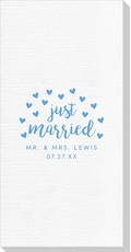 Confetti Hearts Just Married Deville Guest Towels