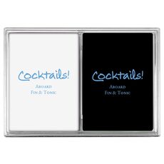 Studio Cocktails Double Deck Playing Cards