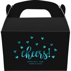 Confetti Hearts Cheers Gable Favor Boxes