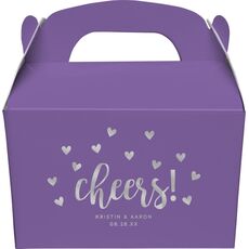 Confetti Hearts Cheers Gable Favor Boxes