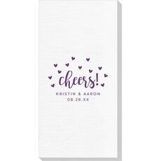Confetti Hearts Cheers Deville Guest Towels