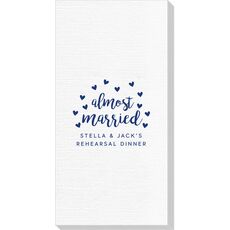 Confetti Hearts Almost Married Deville Guest Towels
