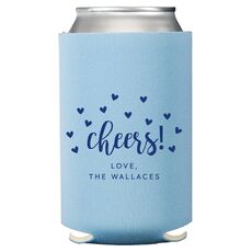 Confetti Hearts Cheers Collapsible Koozies