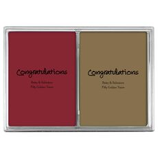 Studio Congratulations Double Deck Playing Cards