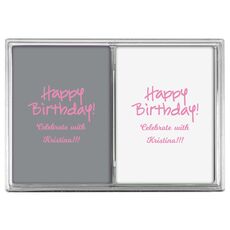 Studio Happy Birthday Double Deck Playing Cards