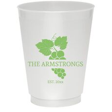 Wine Grapes Colored Shatterproof Cups