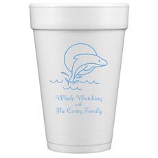 Whale Styrofoam Cups