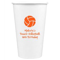 Volleyball Paper Coffee Cups
