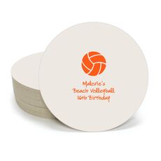 Volleyball Round Coasters