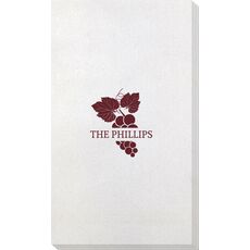 Wine Grapes Bamboo Luxe Guest Towels