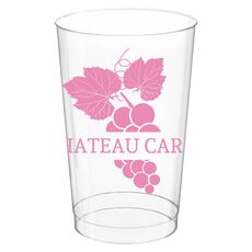 Wine Grapes Clear Plastic Cups