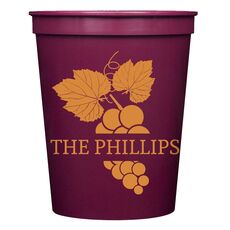 Wine Grapes Stadium Cups