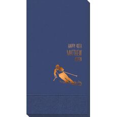 Skier  on the Slopes Guest Towels