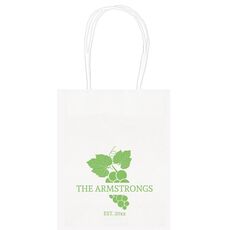 Wine Grapes Mini Twisted Handled Bags