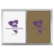 Wine Grapes Double Deck Playing Cards