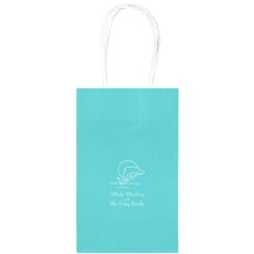 Whale Medium Twisted Handled Bags