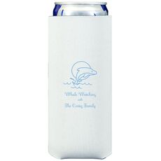 Whale Collapsible Slim Koozies