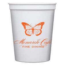 Magnificent Monarch Butterfly Stadium Cups