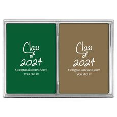 Fun Class of 2024 Double Deck Playing Cards