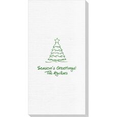 Decorative Christmas Tree Deville Guest Towels
