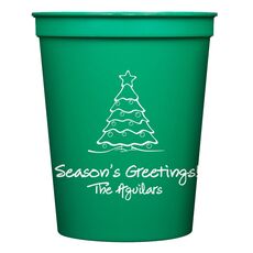 Decorative Christmas Tree Stadium Cups