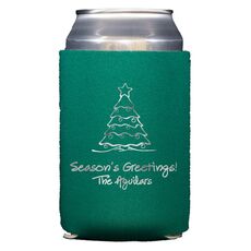 Decorative Christmas Tree Collapsible Koozies