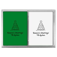 Decorative Christmas Tree Double Deck Playing Cards